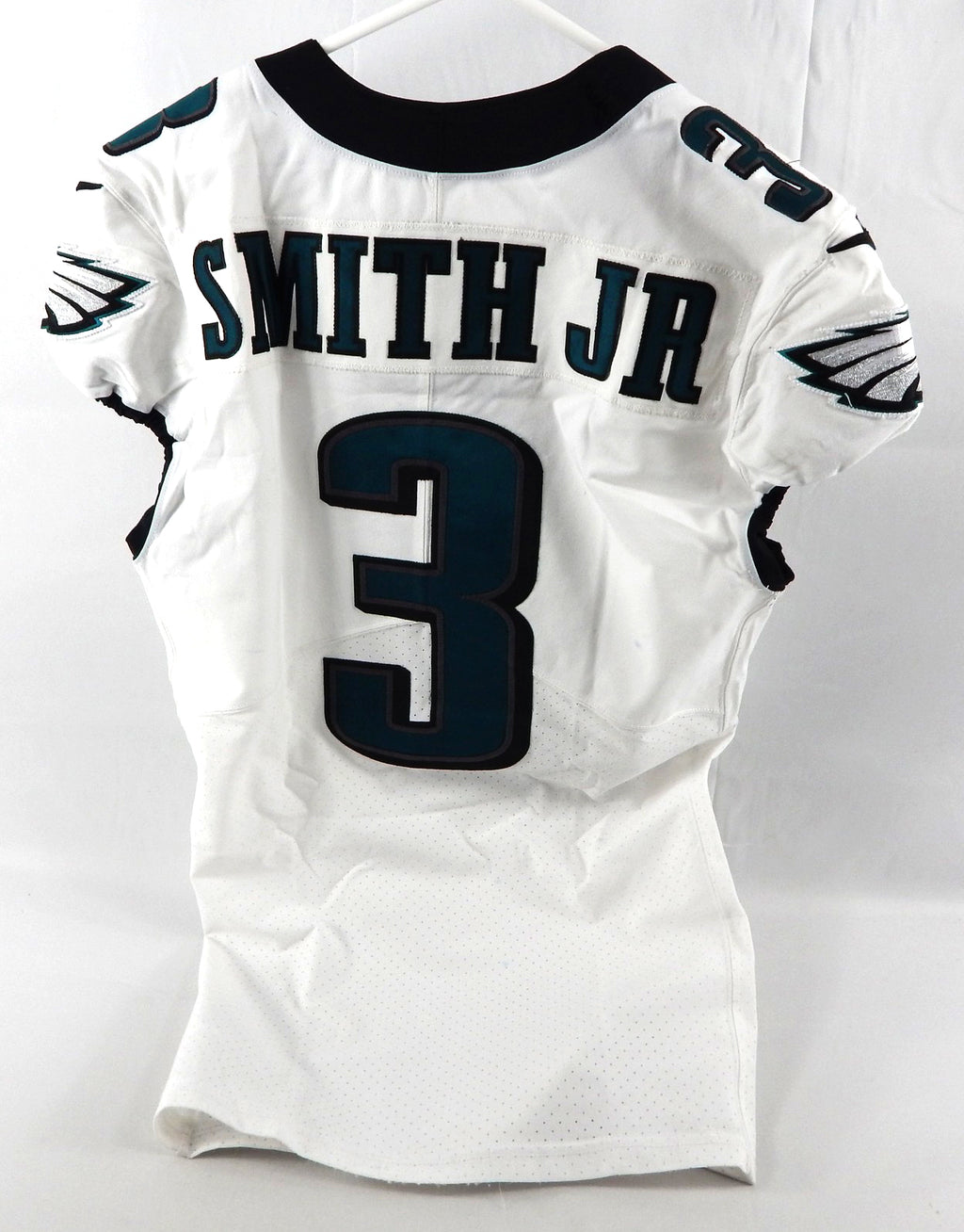 2022 Philadelphia Eagles Nolan Smith #3 Game Used White Jersey Davious Sports 5 Pic2