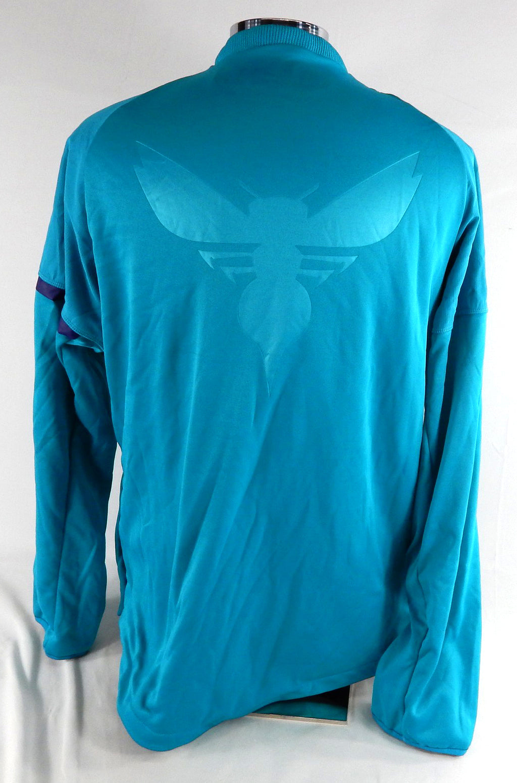 2016-17 Charlotte Hornets Game Issued Teal Warm Up Jacket L 200 Pic2