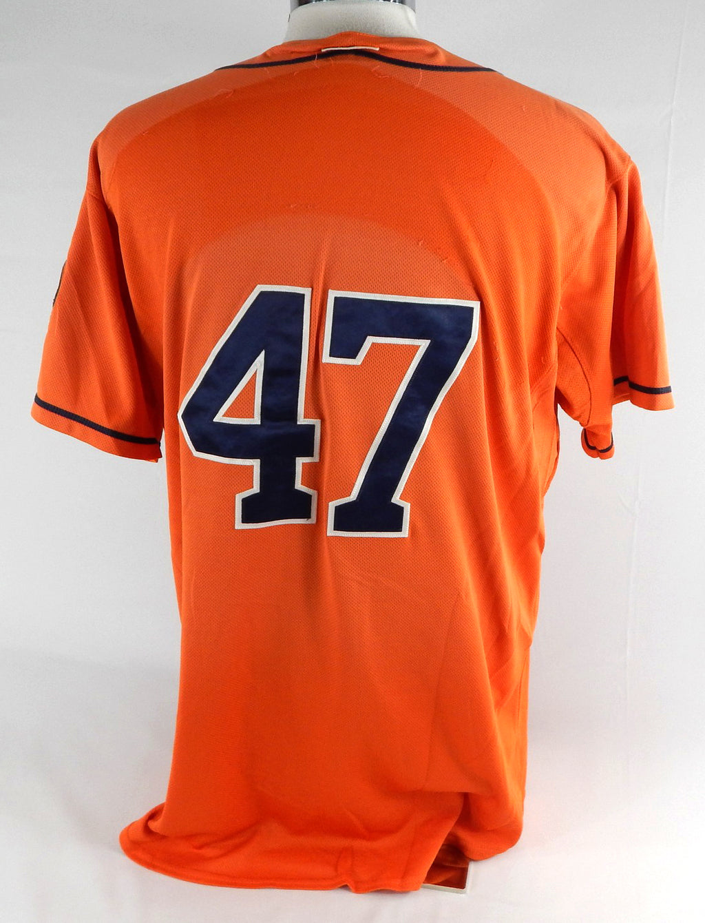 2013-17 Houston Astros #47 Game Used Orange Jersey NP Rem 46 066 Pic2