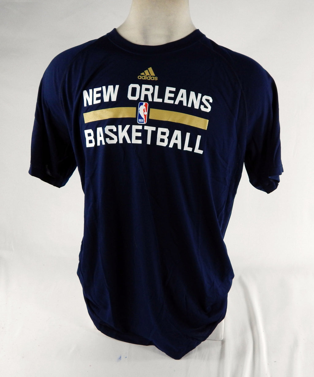 2016-17 New Orleans Pelicans Team Issued Navy Longsleeve Training Shirt XLT 38