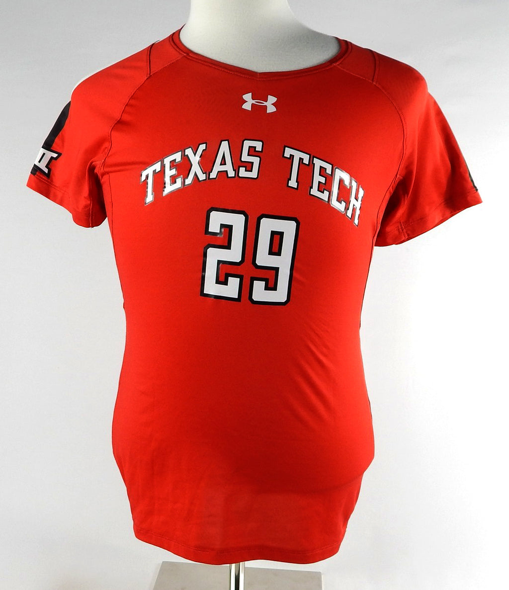 2017 Texas Tech Red Raiders #29 Game Used Red Jersey Womens Soccer M 532