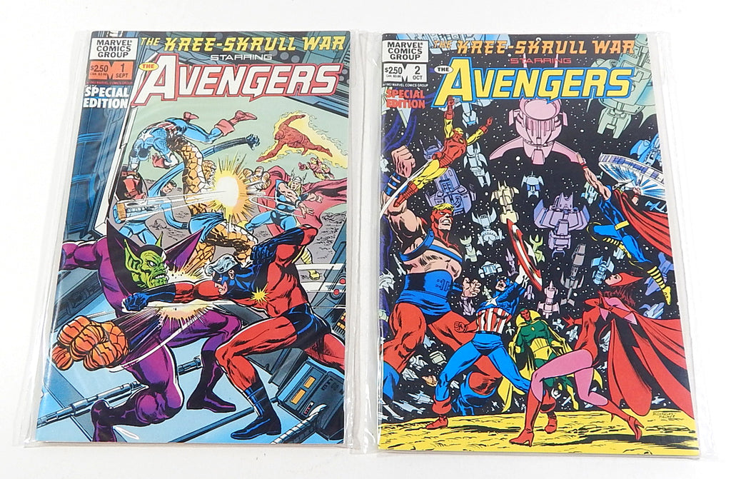 The Kree-Skrull War w/ The Avengers #1 2 Limited Series Complete Set Marvel 1983