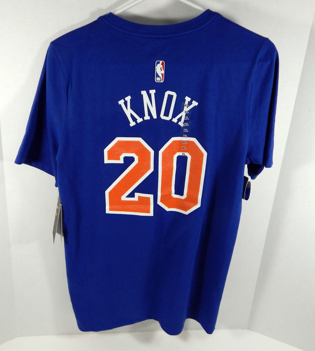 Youth New York Knicks Kevin Knox #20 DriFit Blue T-Shirt XL Nike Nike NWT Pic2