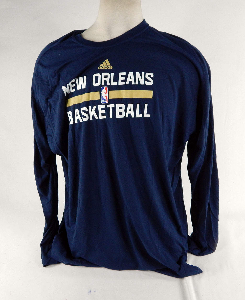 2015-16 New Orleans Pelicans Team Issued Navy Longsleeve Training Shirt 4XLT 3