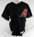 2007 Arizona Diamondbacks Brian Barden #67 Game Issued Black Jersey 46 391