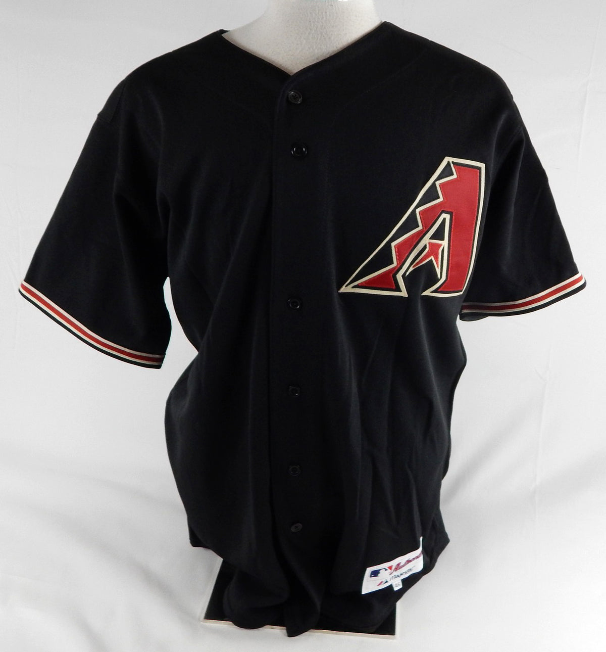 2007 Arizona Diamondbacks Brian Barden #67 Game Issued Black Jersey 46 391