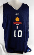 2002-06 Golden State Warriors #10 Game Used Navy Practice Jersey 2XL 206