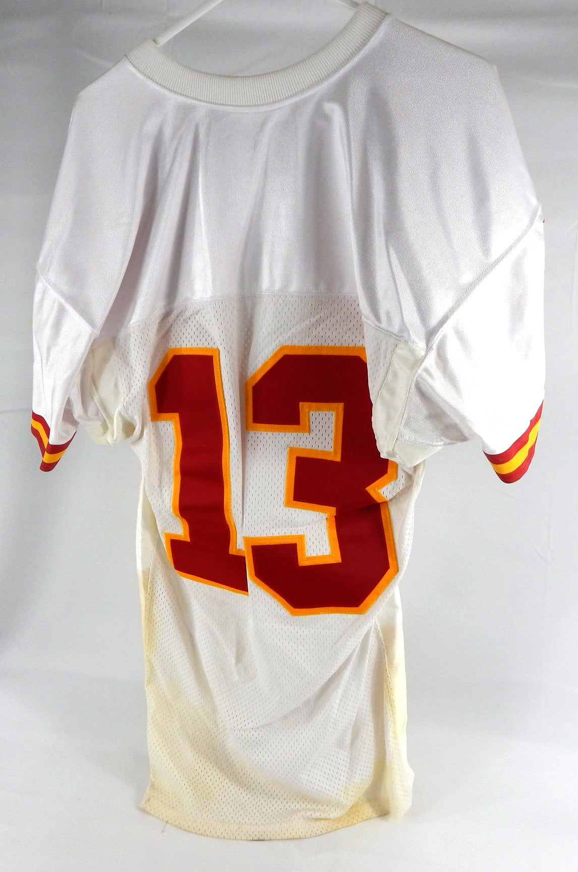 1997 Kansas City Chiefs #13 Game Issued White Jersey 42 285 Pic2