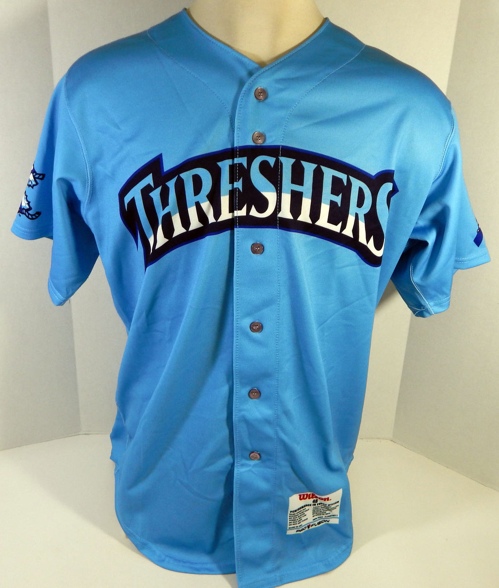 Clearwater Threshers #51 Game Issued Blue Jersey Prostate Cancer Night 48 363 Pic2