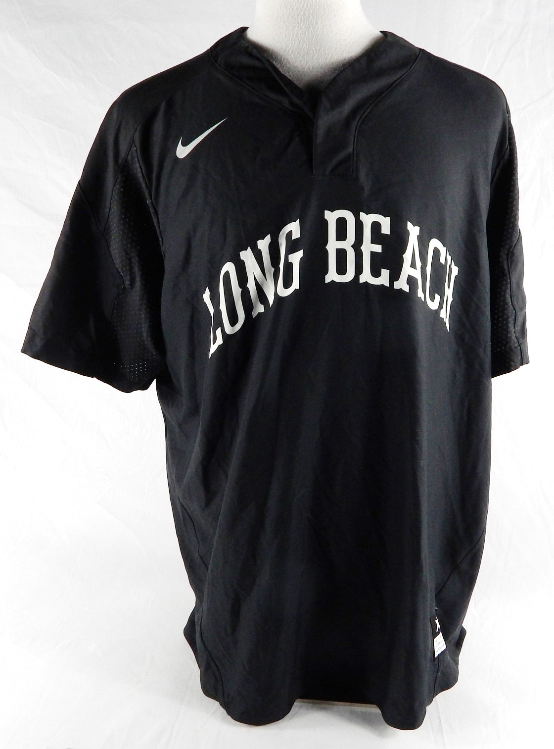 2019 Long Beach State Dirtbags #19 Game Used Black Jersey Baseball XL 242