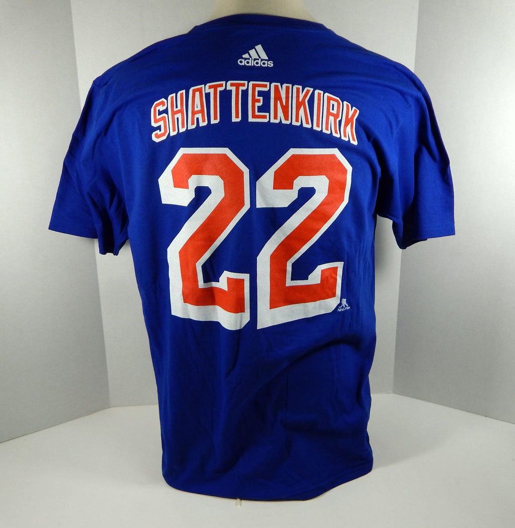 Men's New York Rangers Kevin Shattenkirk #22 Royal Blue T-Shirt M NWT Adidas