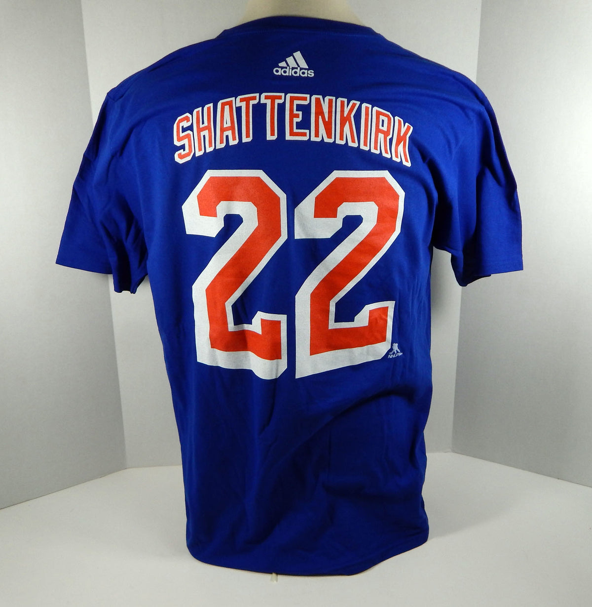 Men's New York Rangers Kevin Shattenkirk #22 Royal Blue T-Shirt M NWT Adidas