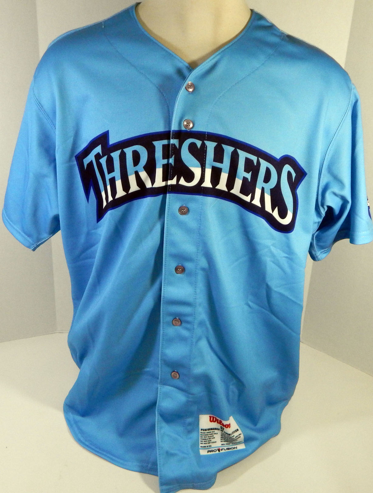 Clearwater Threshers #57 Game Issued Blue Jersey Prostate Cancer Night 52 364 Pic2