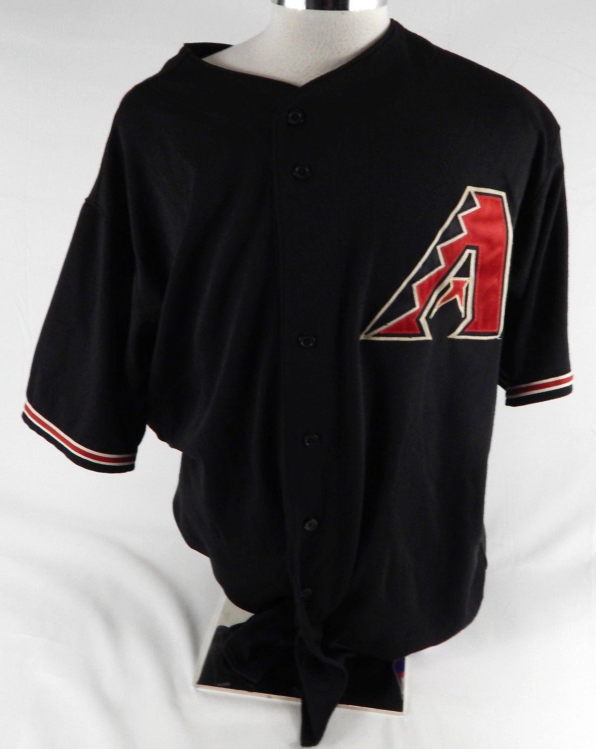 2009 Arizona Diamondbacks Jon Rauch #57 Game Used Black Jersey 52 393
