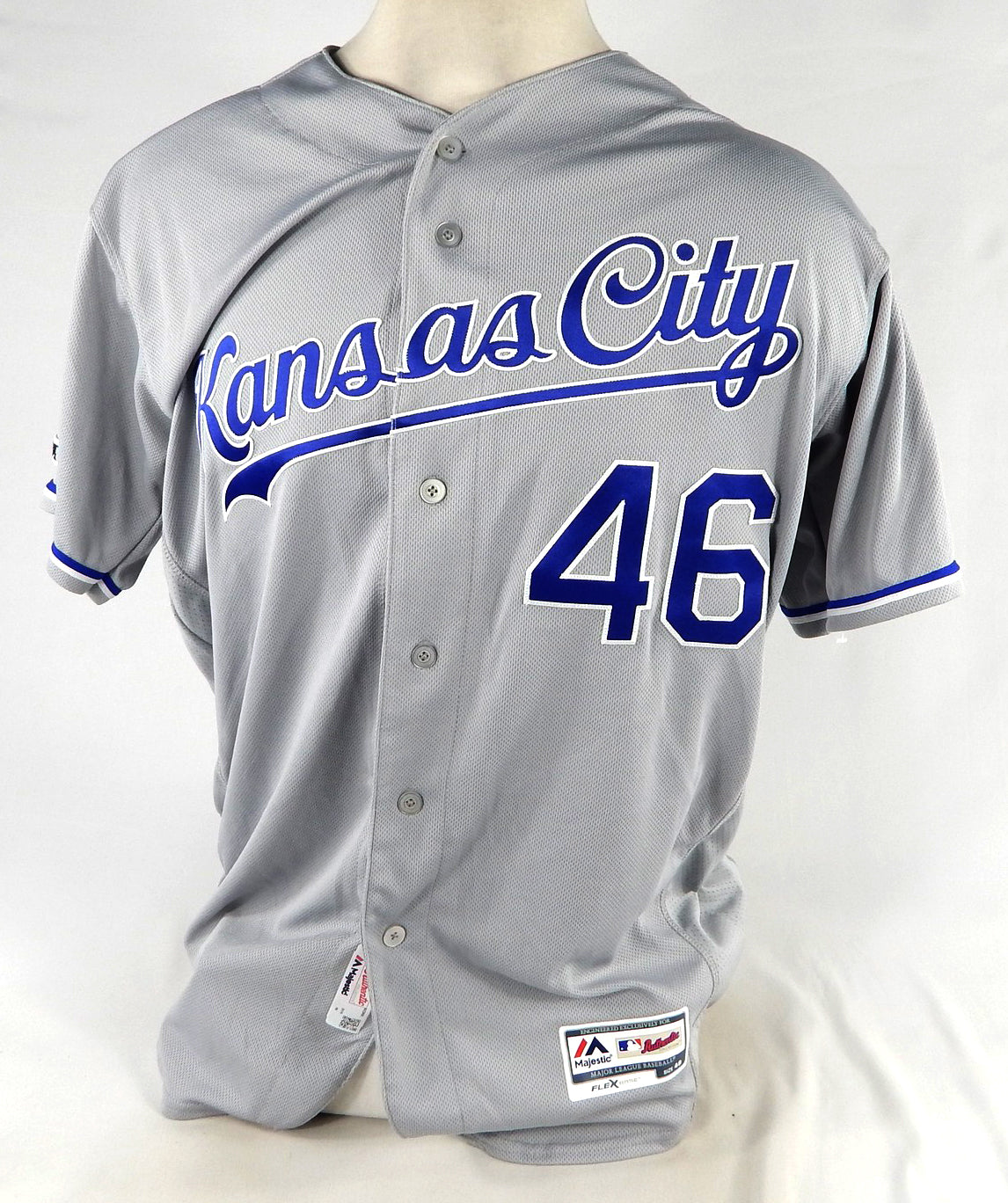 2019 Kansas City Royals Dale Sveum #46 Game Issued Grey Jersey MLB 150 Patch 3 Pic2