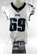 2023 Philadelphia Eagles Landon Dickerson #69 Game Used White Jersey Davious 3
