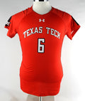 Texas Tech Red Raiders #6 Game Used Red Jersey Womens Soccer M 539