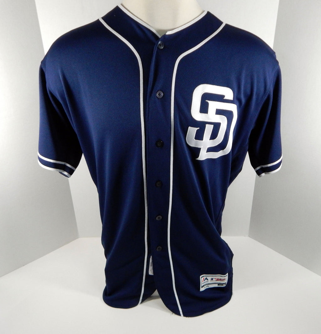 2017 San Diego Padres Doug Bochtler #45 Game Used Navy Jersey Pic2