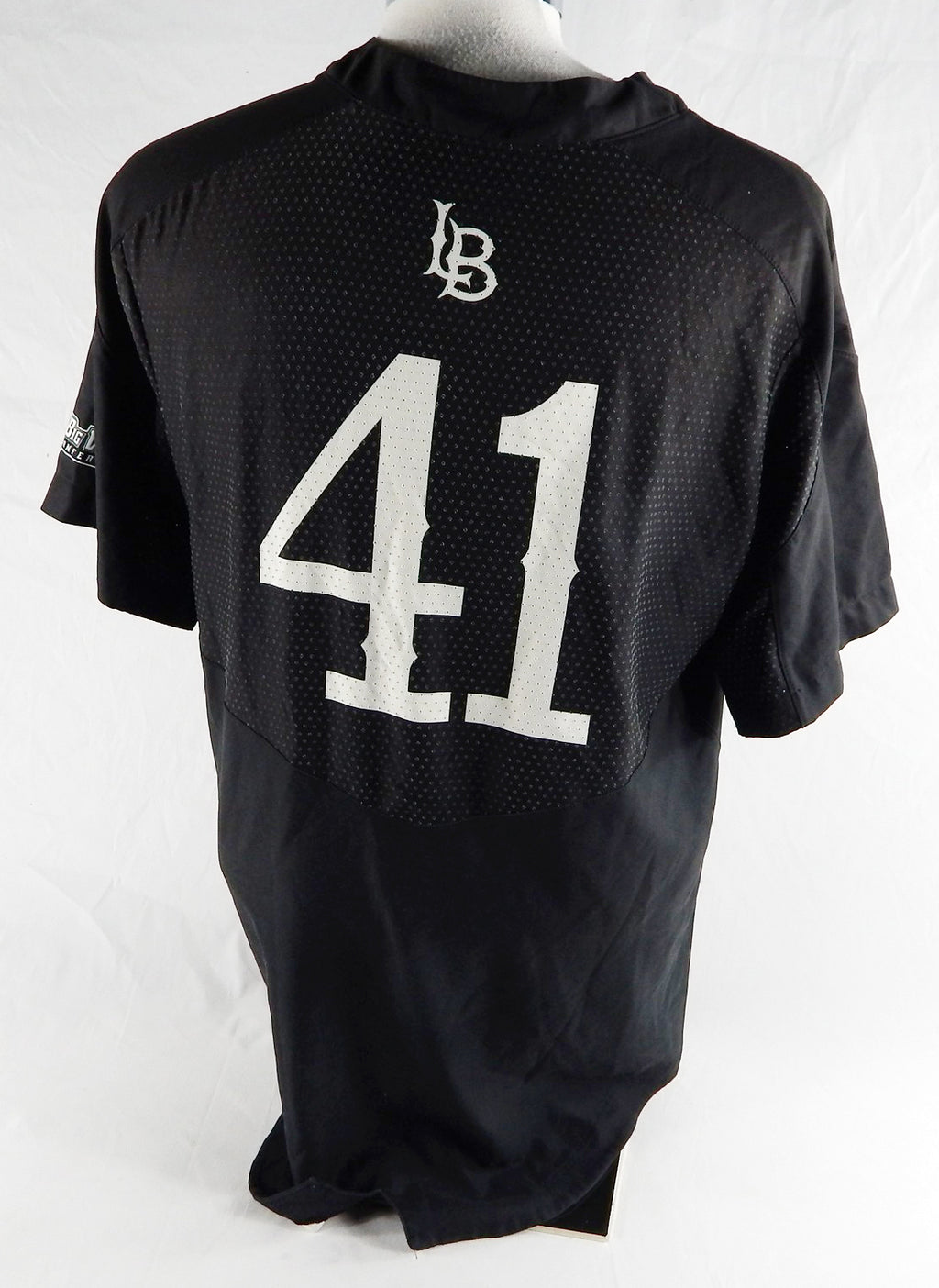 2019 Long Beach State Dirtbags  #41 Game Used Black Jersey Baseball L 243 Pic2