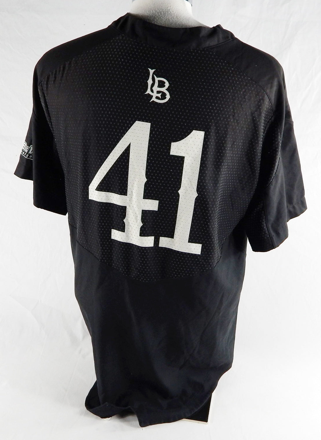 2019 Long Beach State Dirtbags  #41 Game Used Black Jersey Baseball L 243 Pic2