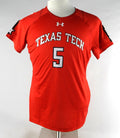 2018 Texas Tech Red Raiders #5 Game Used Red Jersey Womens Soccer L 541