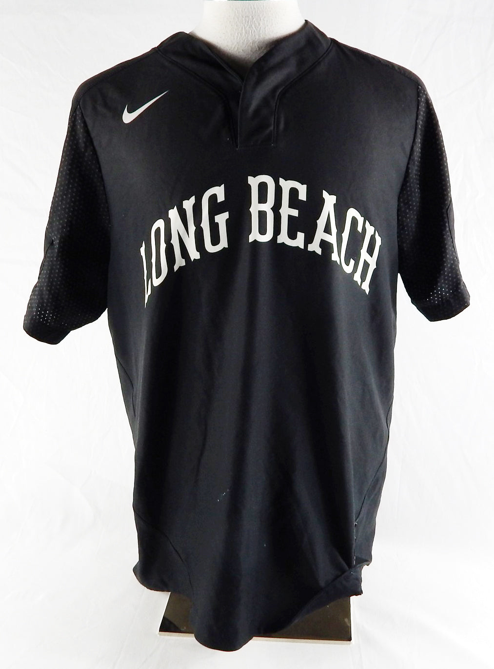 2019 Long Beach State Dirtbags  #6 Game Used Black Jersey Baseball L 244