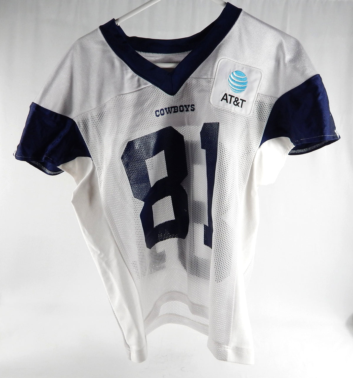 2024 Dallas Cowboys Jonathan Mingo #81 Game Used White Practice Jersey 48 DP88768