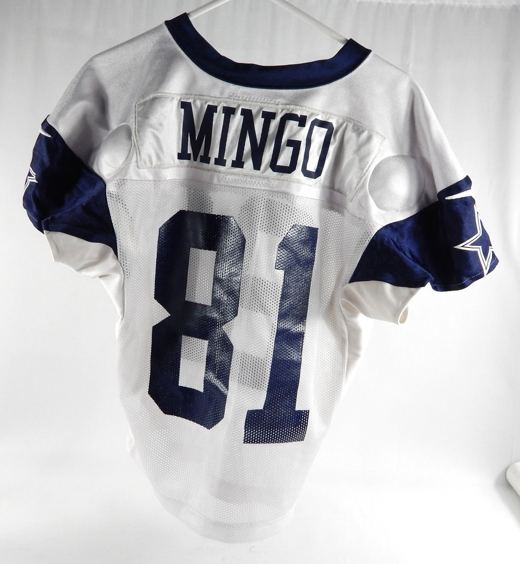 2024 Dallas Cowboys Jonathan Mingo #81 Game Used White Practice Jersey 48 DP88768 Pic2