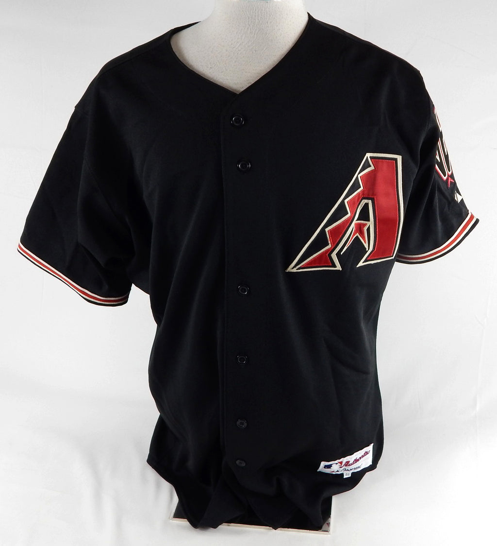 2007 Arizona Diamondbacks Lee Tinsley #8 Game Used Black Jersey 46 395