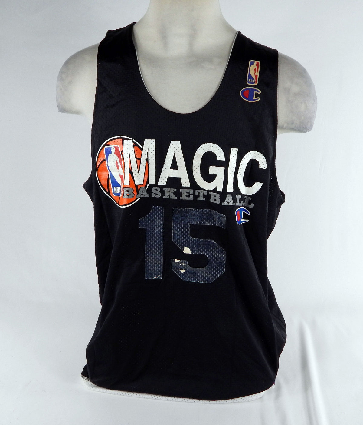 1990s Orlando Magic #15 Game Issued Black Practice Jersey 2XL DP69548