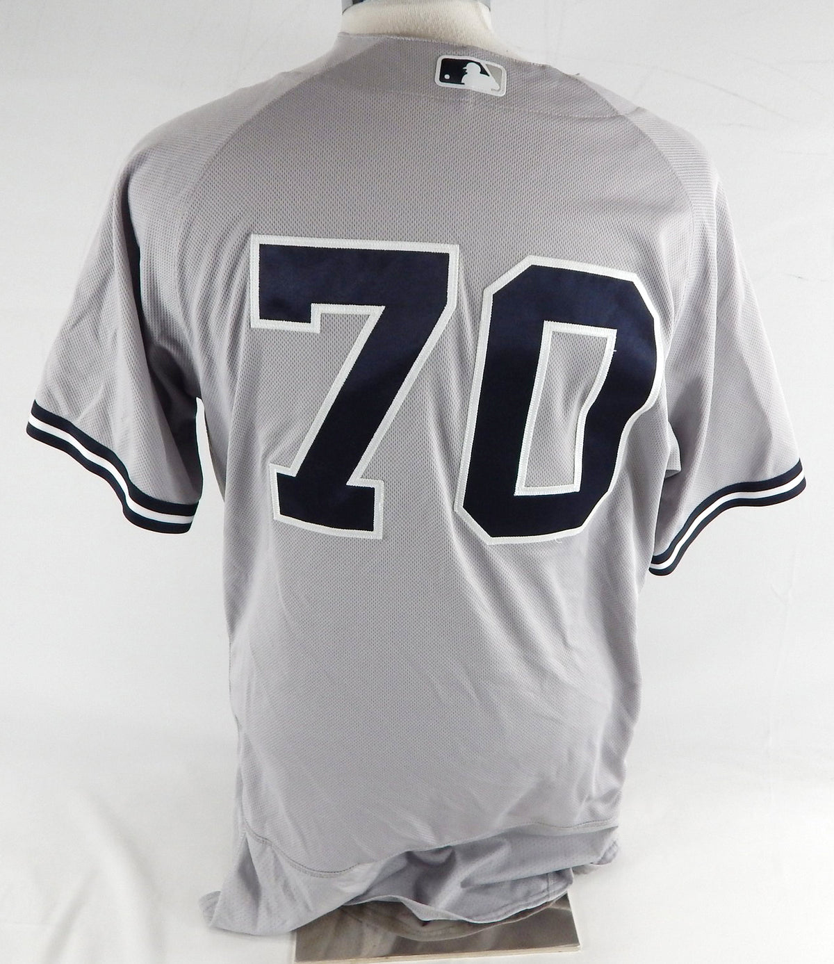 2022 New York Yankees Chi Chi Gonzalez #70 Game Issued Pos Used Grey Jersey 44 5 Pic2