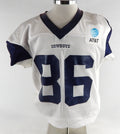 2025 Dallas Cowboys Luke Schoonmaker #86 Game Used White Practice Jersey 50 436