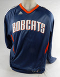2010-11 Charlotte Bobcats DJ White #8 Game Used Navy Shooting Shirt 2XL DP74759
