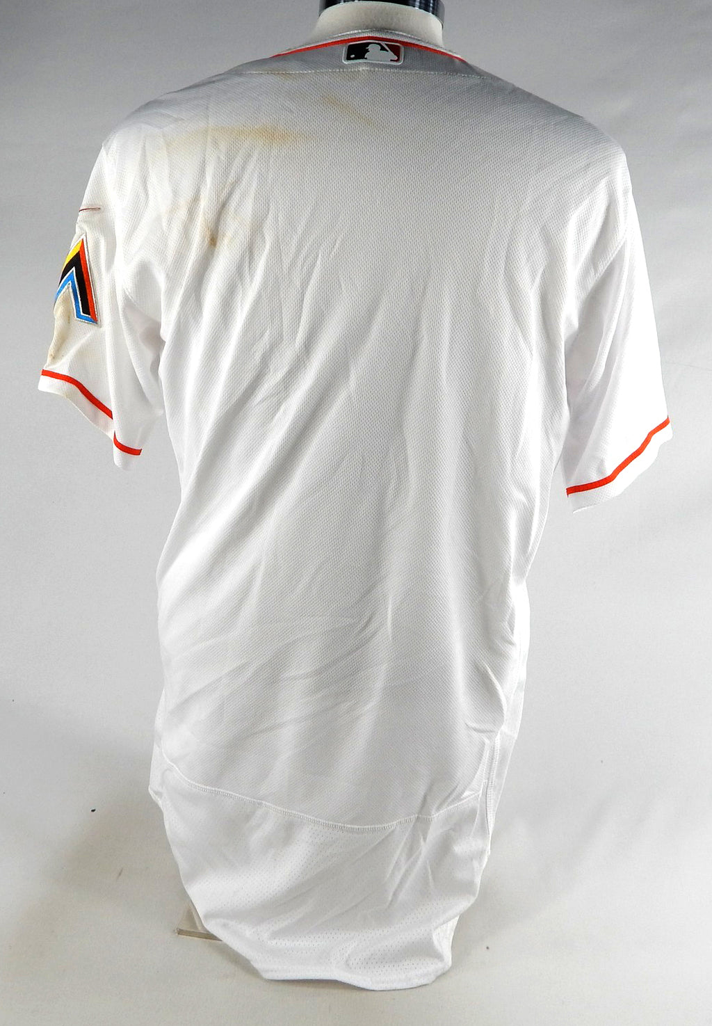 Miami Marlins Blank Game Issued White Jersey 44 877 Pic2