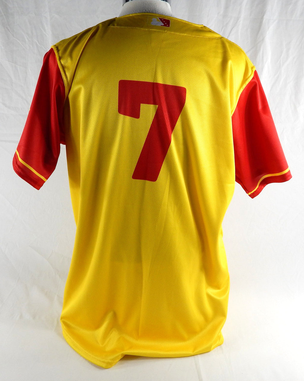 2024 Wisconsin Timber Rattlers #7 Game Issued Yellow Jersey Rescue Hi-Surf 48 06 Pic2