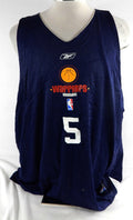2002-06 Golden State Warriors #5 Game Used Navy Practice Jersey 3XL 215