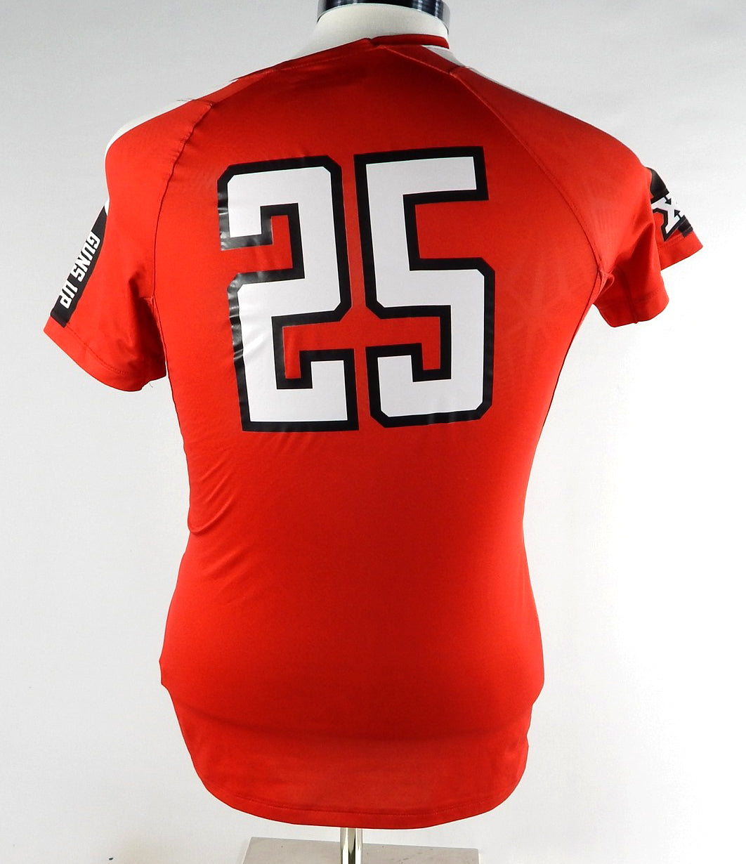 2017 Texas Tech Red Raiders #25 Game Used Red Jersey Womens Soccer S 549 Pic2