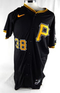 2024 Pittsburgh Pirates Edward Olivares #38 Game Issued Pos Used Black Jersey 9
