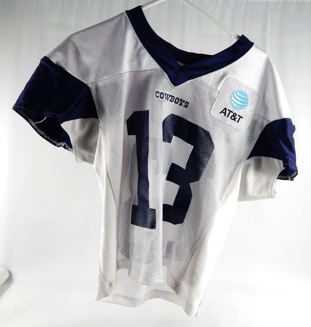 2024 Dallas Cowboys Seth Williams #13 Game Used White Practice Jersey 48 DP88773
