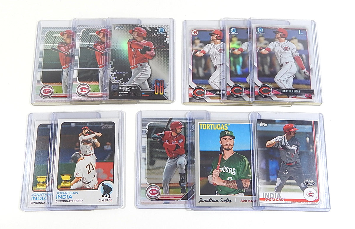 Lot of (22) Jonathan India Assorted Cards RC's 2018-2021 Bowman Chrome Topps Pic2
