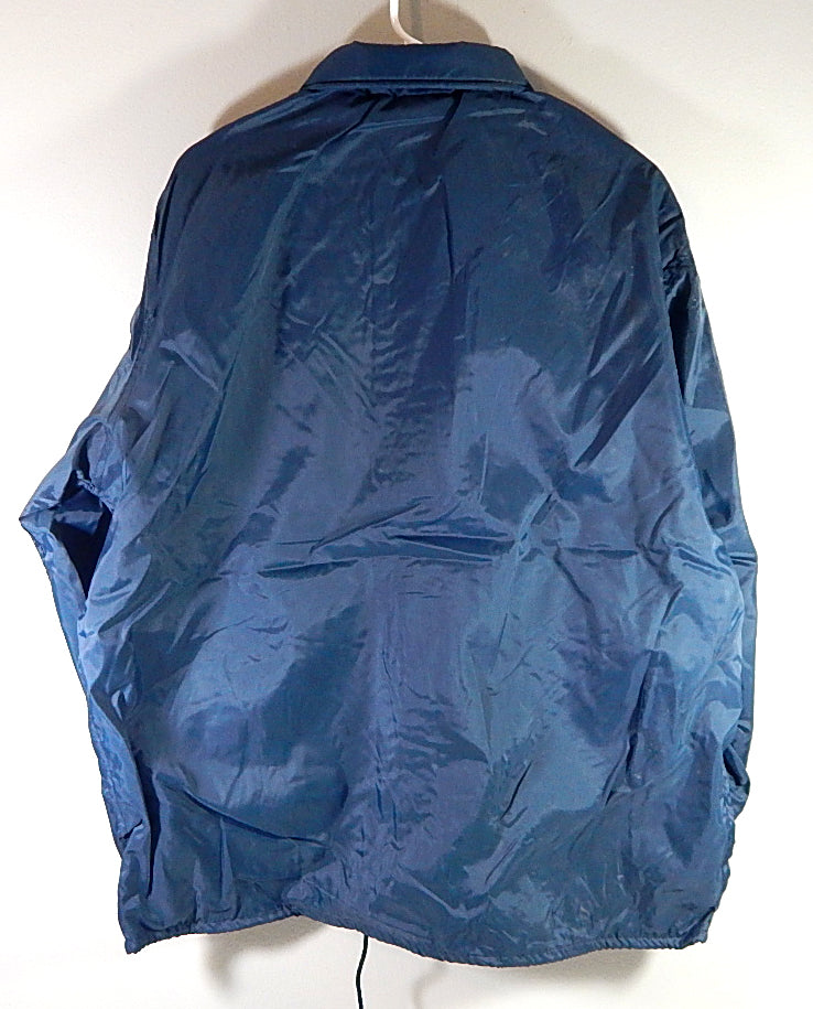 University of Akron Zips Team Issued Coaches Jacket Windbreaker Navy Blue L Pic2