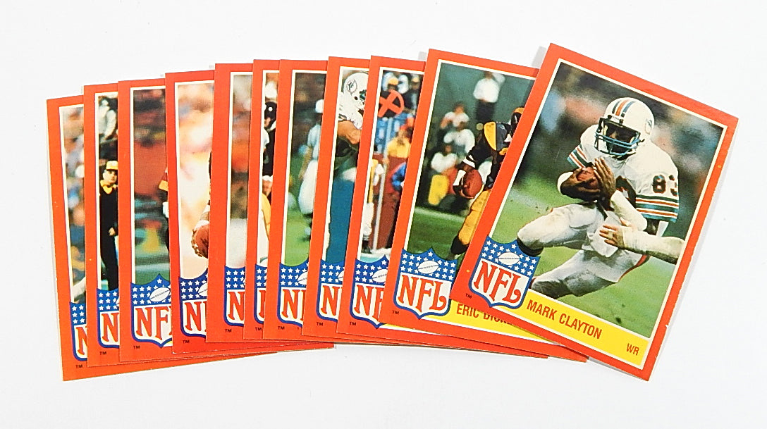 1985 Topps Football Rack Insert Set (11) Marino Elway Montana Payton Pic2