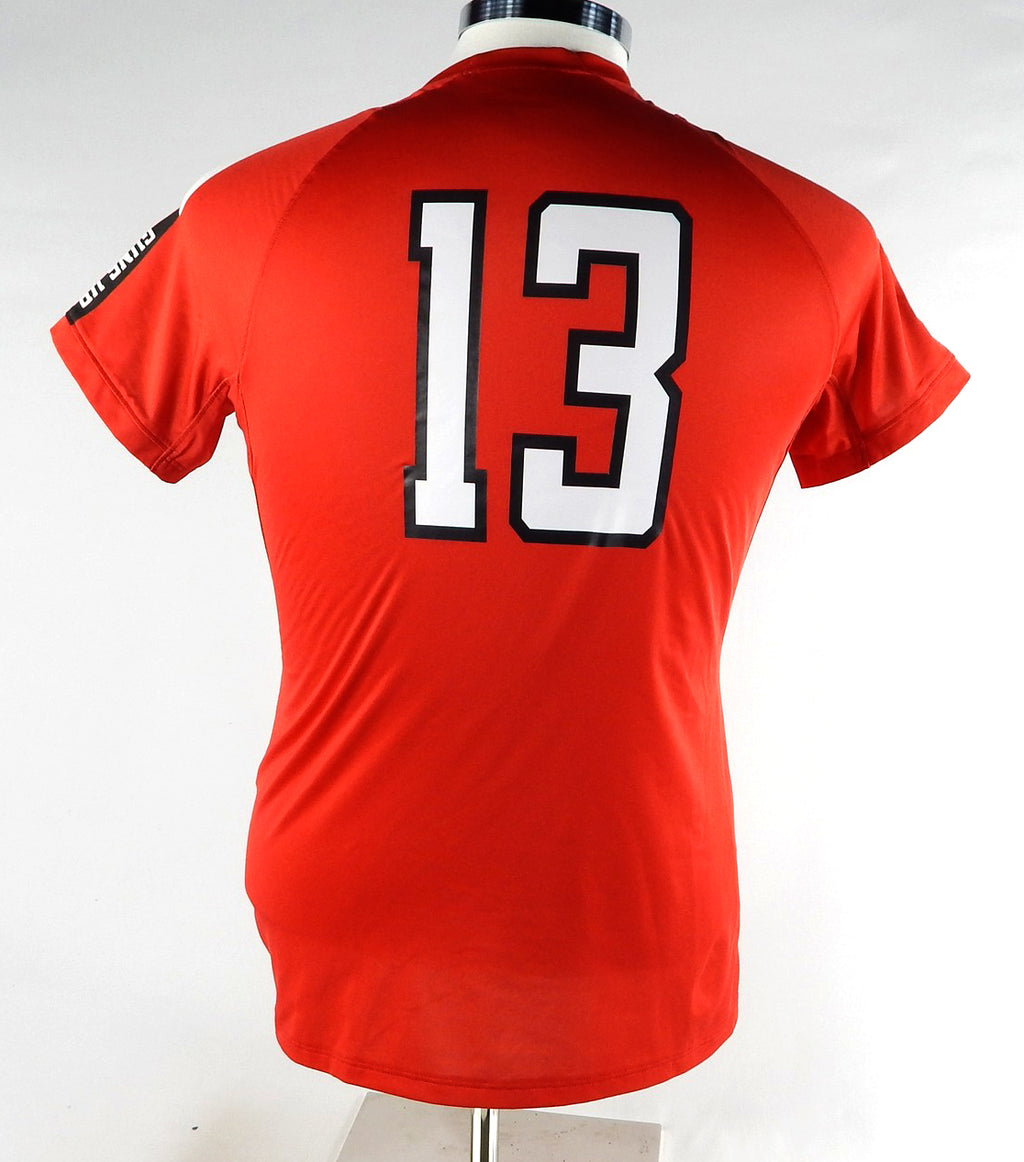 2018 Texas Tech Red Raiders #13 Game Used Red Jersey Womens Soccer M 553 Pic2