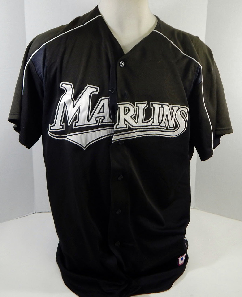 2003-06 Florida Marlins Abraham Tejada #77 Game Used Black Jersey BP ST XL 089 Pic2