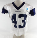 2025 Dallas Cowboys Malik Davis #43 Game Used White Practice Jersey 48 440