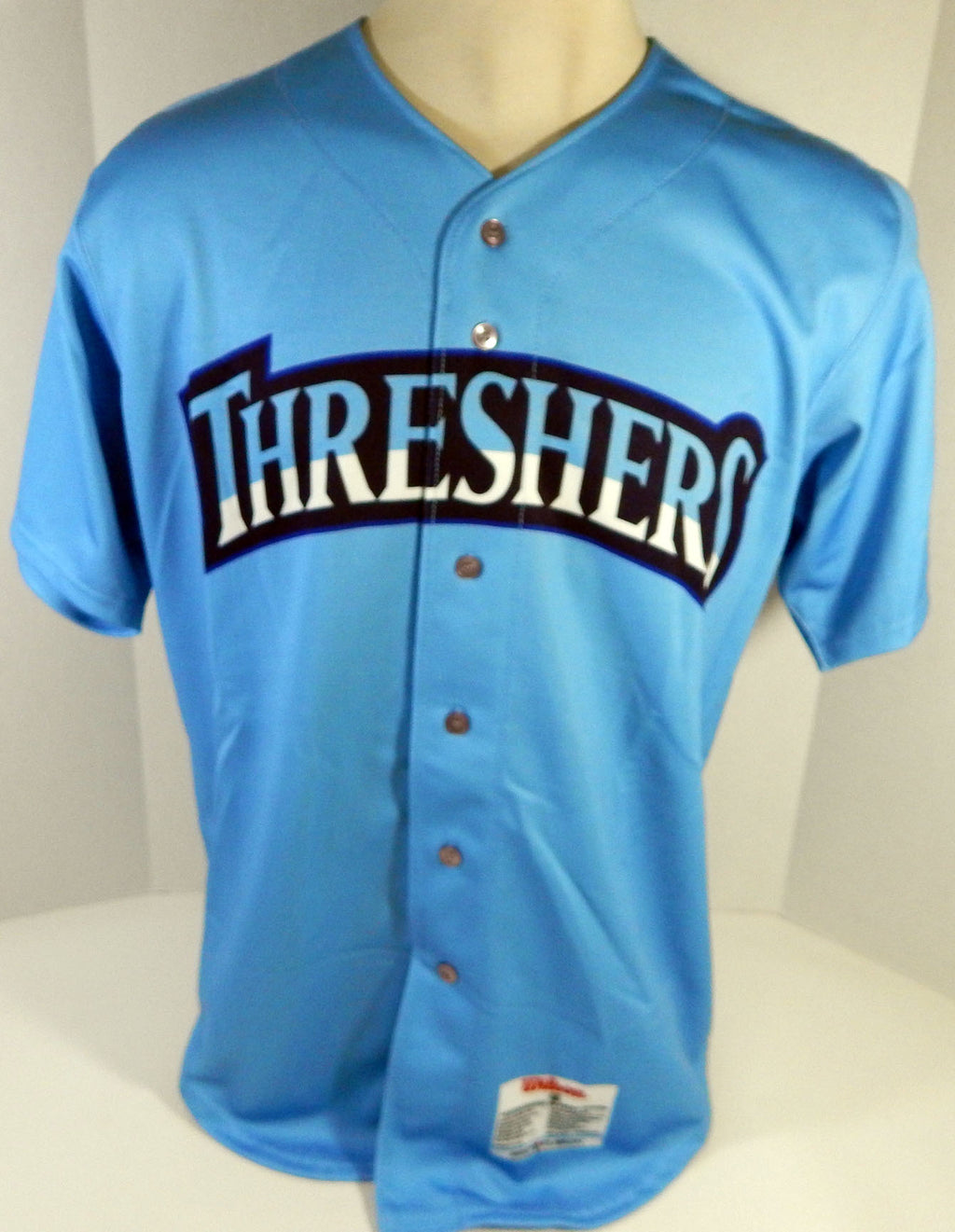 Clearwater Threshers #41 Game Issued Blue Jersey Prostate Cancer Night DP13380 Pic2