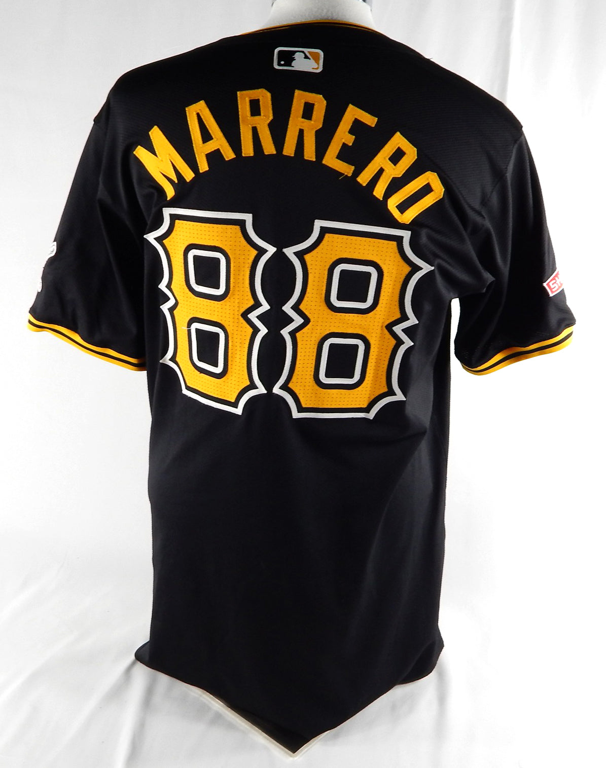 2024 Pittsburgh Pirates Christian Marrero #88 Game Issued Ps Used Black Jersey 3 Pic2
