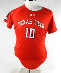 2017 Texas Tech Red Raiders #10 Game Used Red Jersey Womens Soccer L 555
