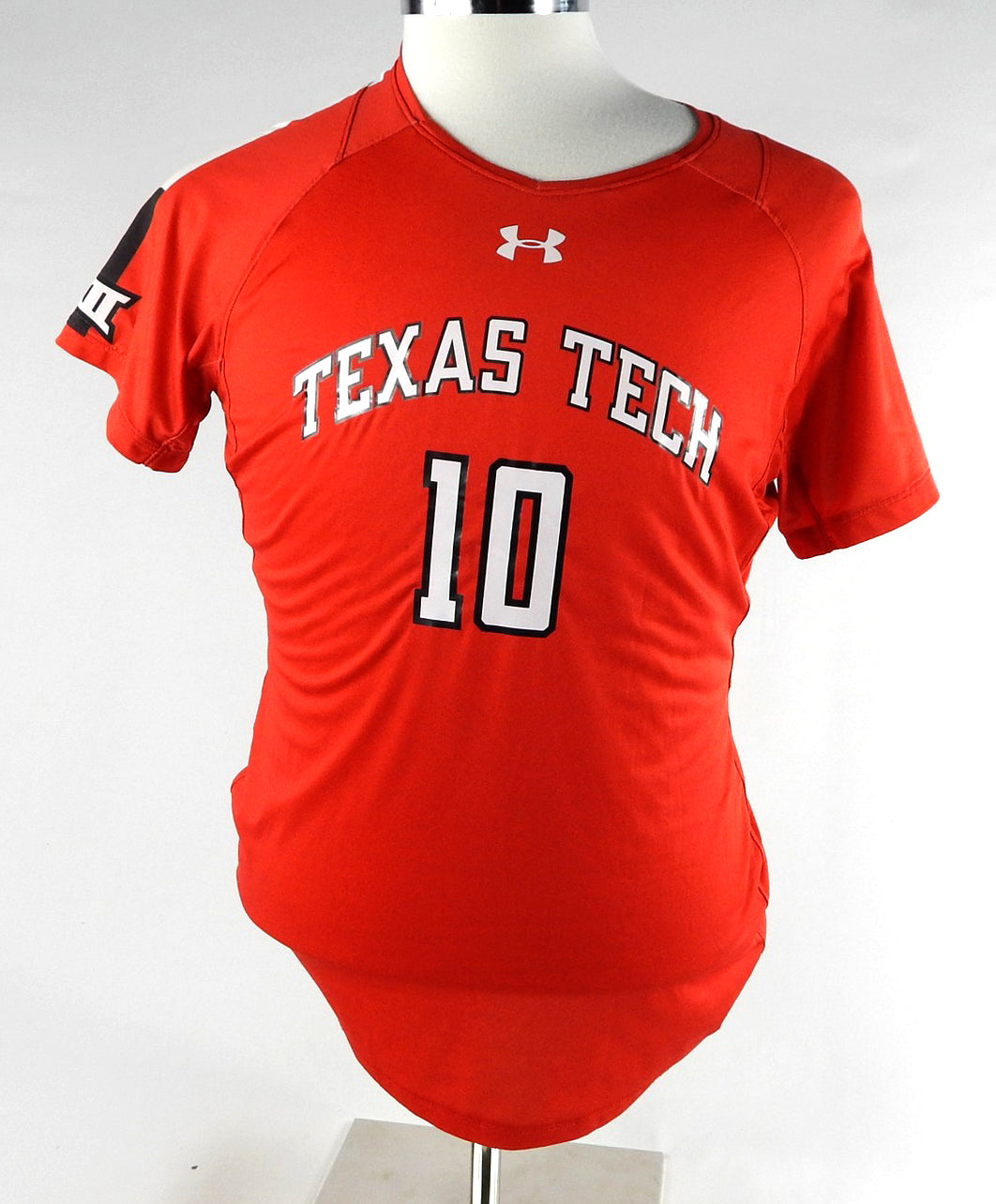 2017 Texas Tech Red Raiders #10 Game Used Red Jersey Womens Soccer L 555