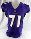 2015 Baltimore Ravens Ja'Wuan James #71 Game Issued Purple Jersey 44 198